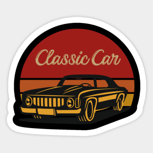 Vintage, Classic car retro tee for father gift, classic car vintage tee for father gift, Sticker